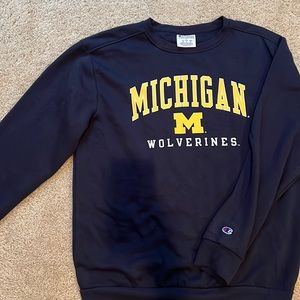 Champion Michigan Wolverines Crewneck Pullover Sweatshirt size Large